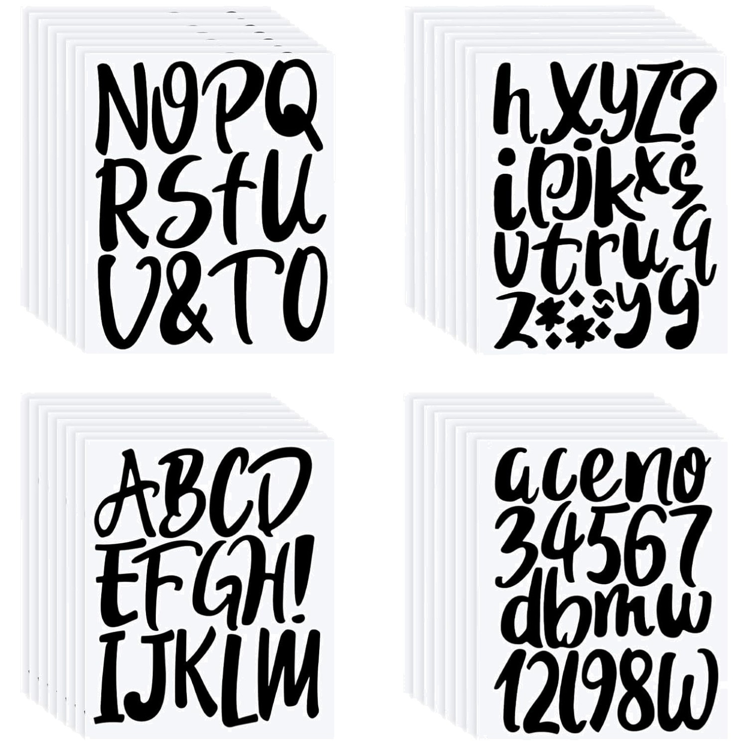 Self Adhesive Vinyl Letters – 576 Pieces, Alphabet