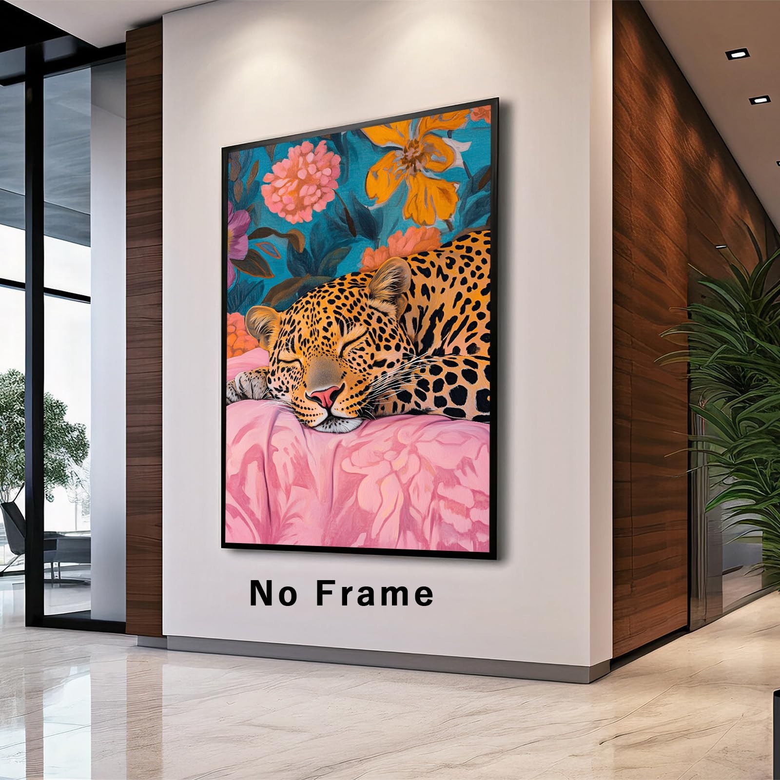 Tevenuktla Leopard Prints Wall Art Cheetah Poster Aesthetic Animal Wall Art f…