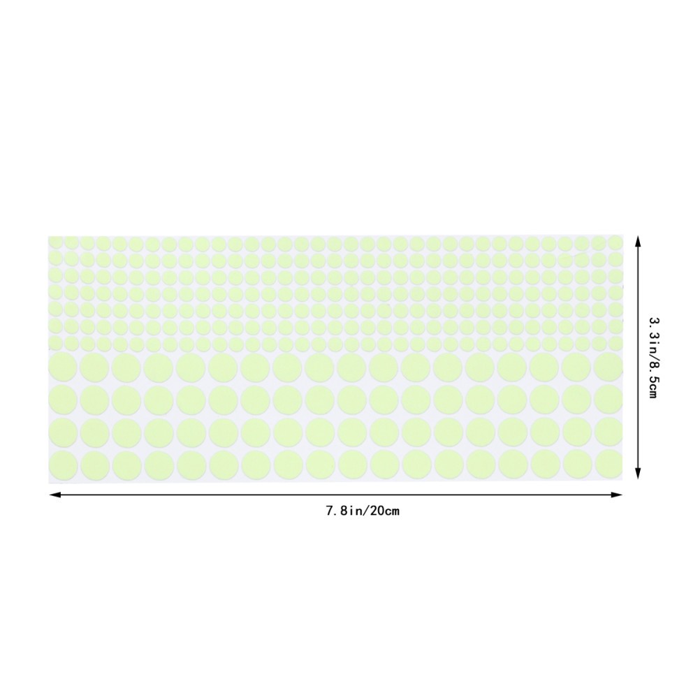 407 Pc Glow in The Dark Dots Circular Glow-in-the-dark Sticker Stickers Kids