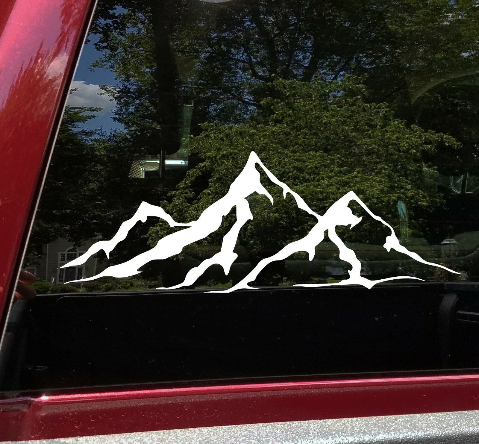 2-pack Mountain Scene Vinyl Decals – Camper 4×4 RV Graphics – Die Cut Stickers