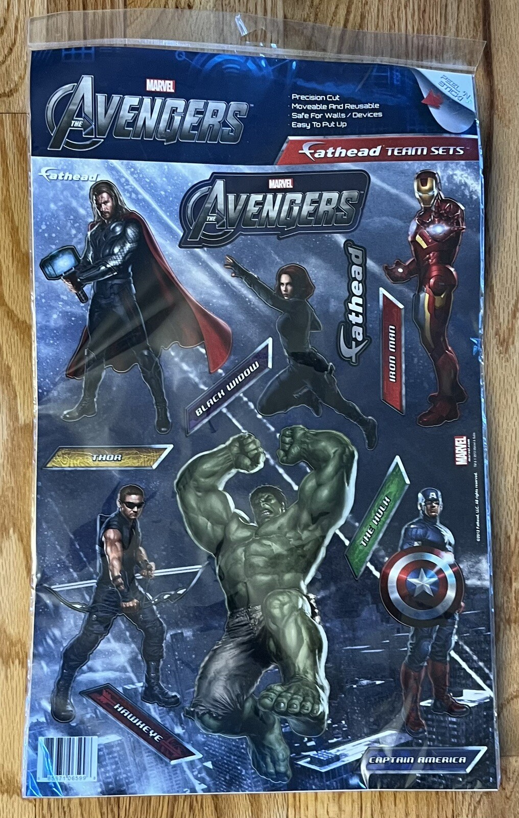 Marvel Avengers Fathead Team Decals Sealed Hulk Iron Man Thor