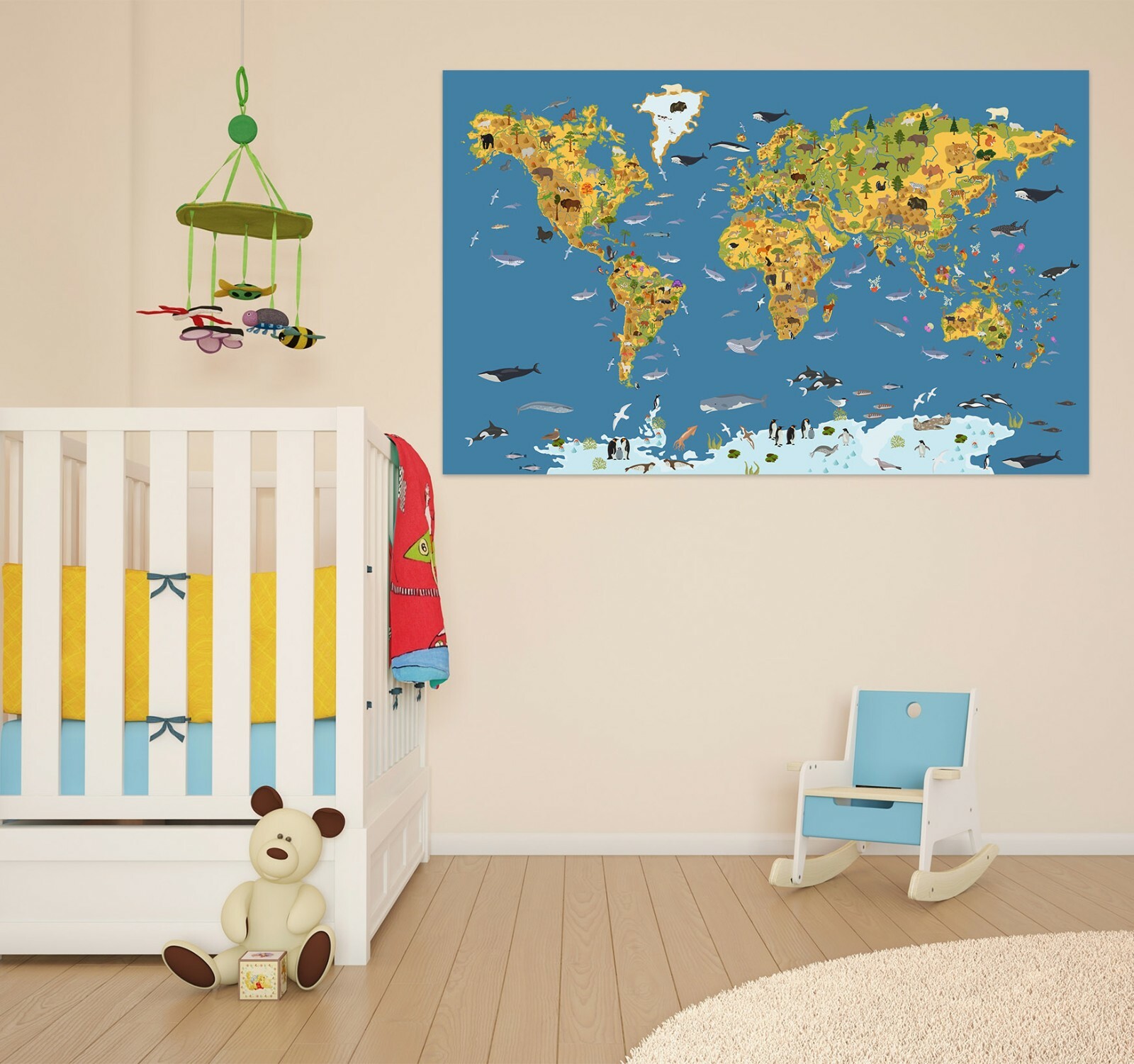 3D Whale Shark B122 World Map Wall Stickers Vinyl Wallpaper Mural Murals Amy