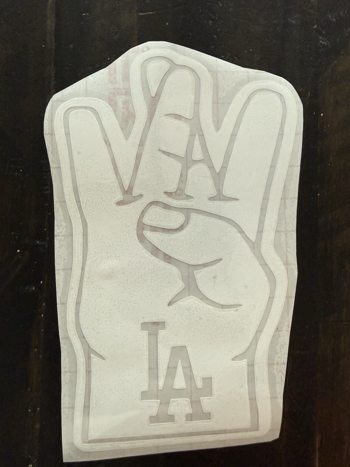 Los Angeles Dodgers Westside Vinyl Decal 7 inches wide by 11.37 inches tall