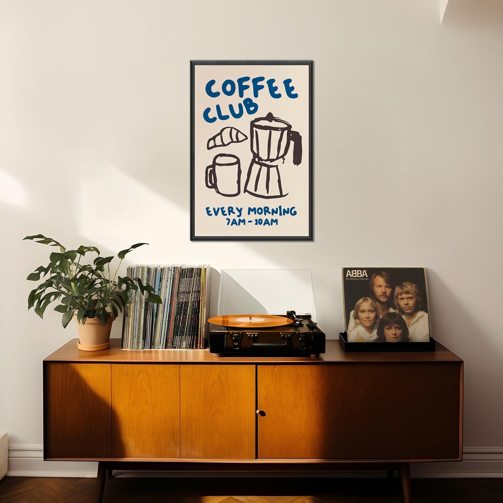 Kitchen Canvas Wall Art – Funky Kitchen Pictures, Vintage Coffee Artwork, Mod…