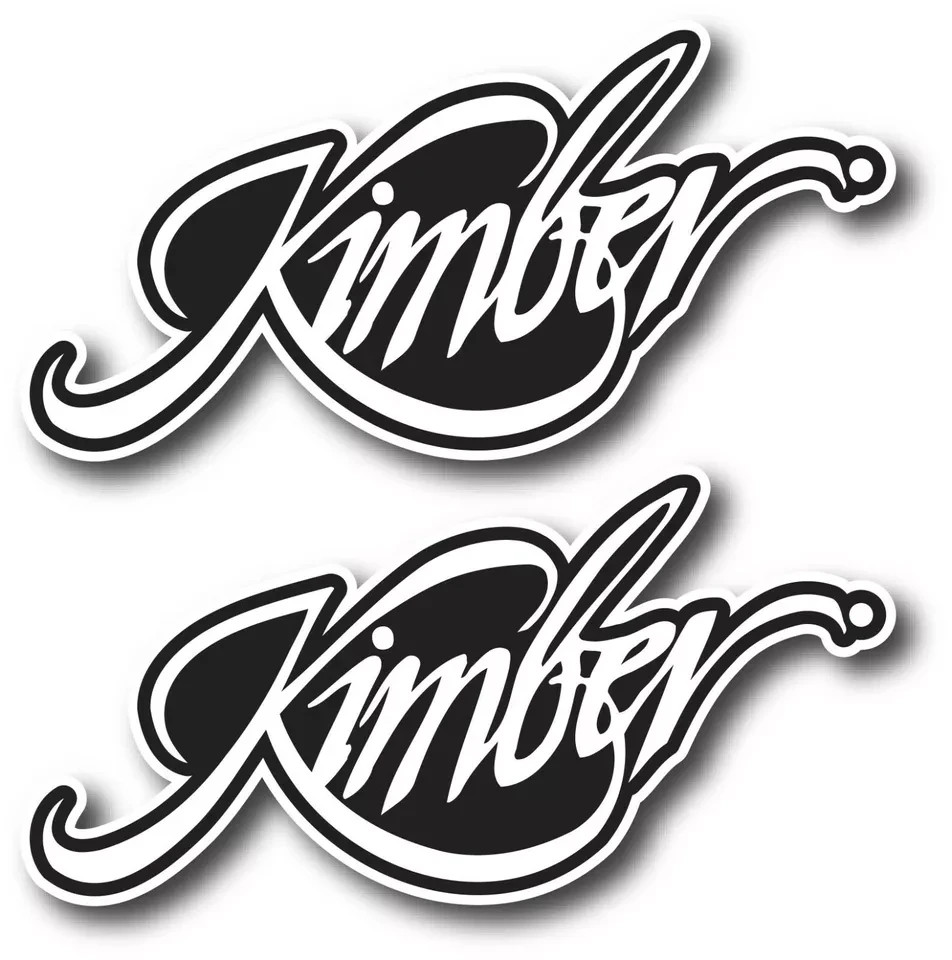 2X KIMBER DECAL STICKER 3M USA WINDOW CAR FIREARMS GUN RIFLE HUNTING WEAPON