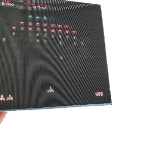 VIDEO GAME – GALAGA – 3D 6x6x1.5 Wooden hologram
