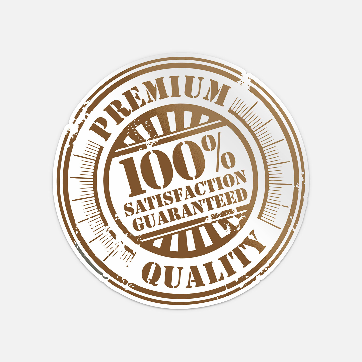 Premium Quality Grunge Rubber Vinyl Sticker Decal