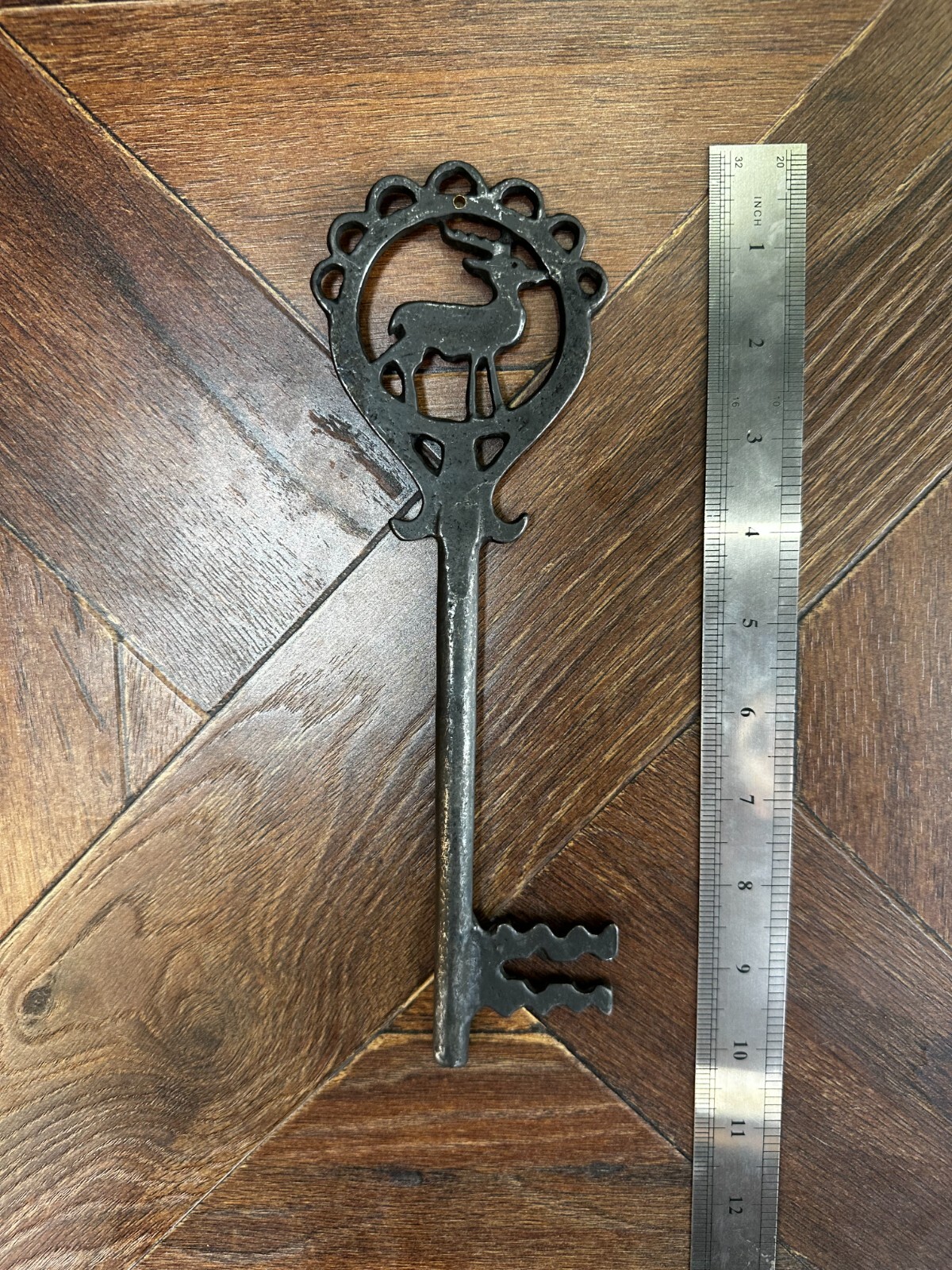 Antique key wall ornaments,deer key,9.8 inch – 25 cm
