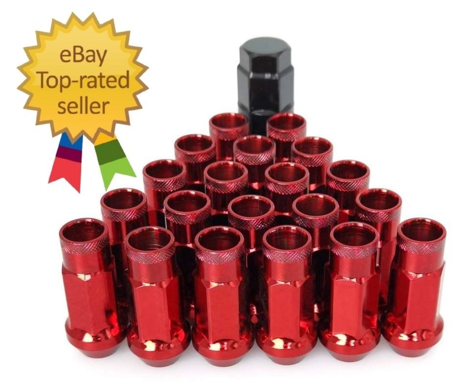 Lug Nuts M12X1.25 Open End Wheel Nuts,Taper Acorn Seat, Forged Locknut Racing Nu