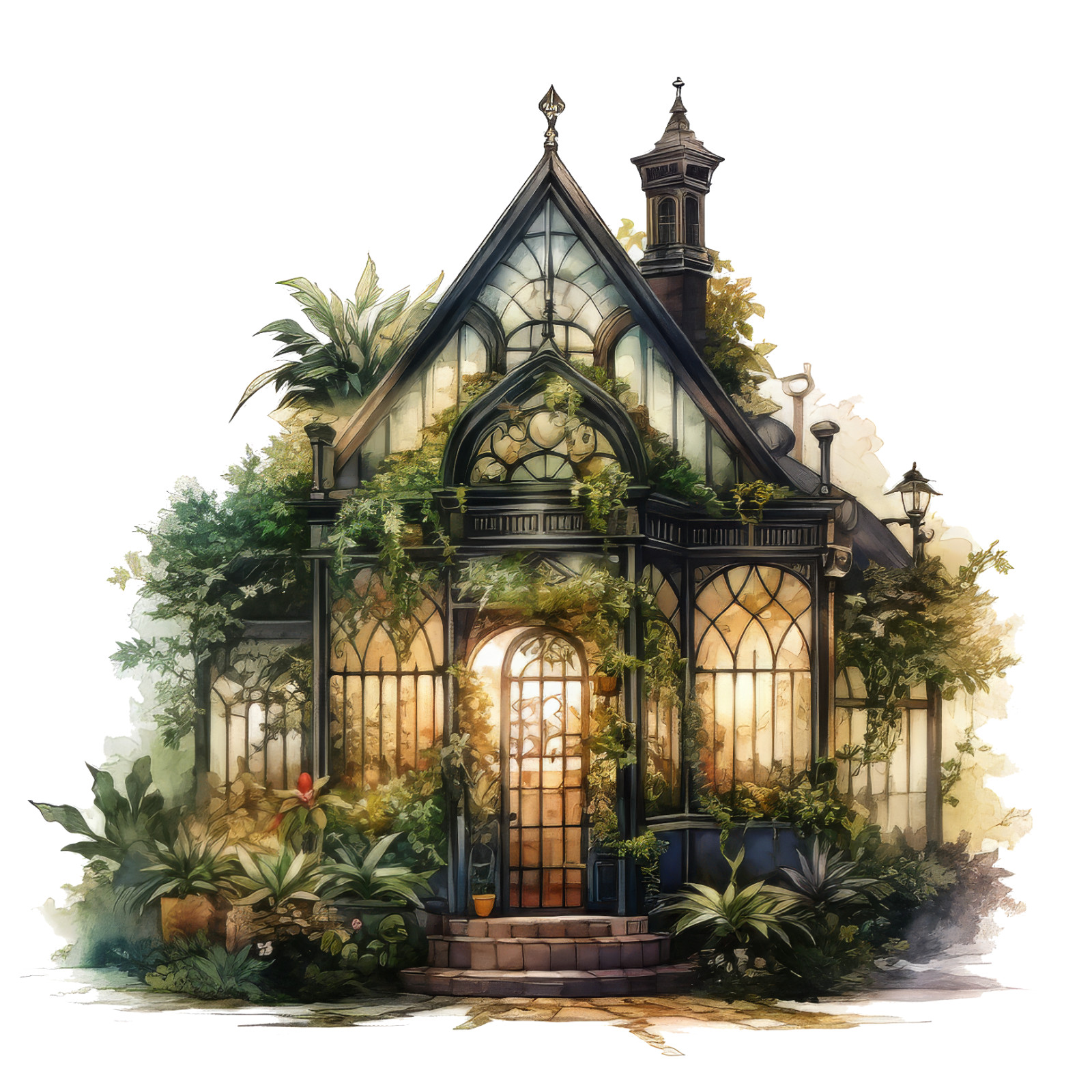 Wall sticker Enchanted Greenhouse Wall sticker 18 x 18 cm large