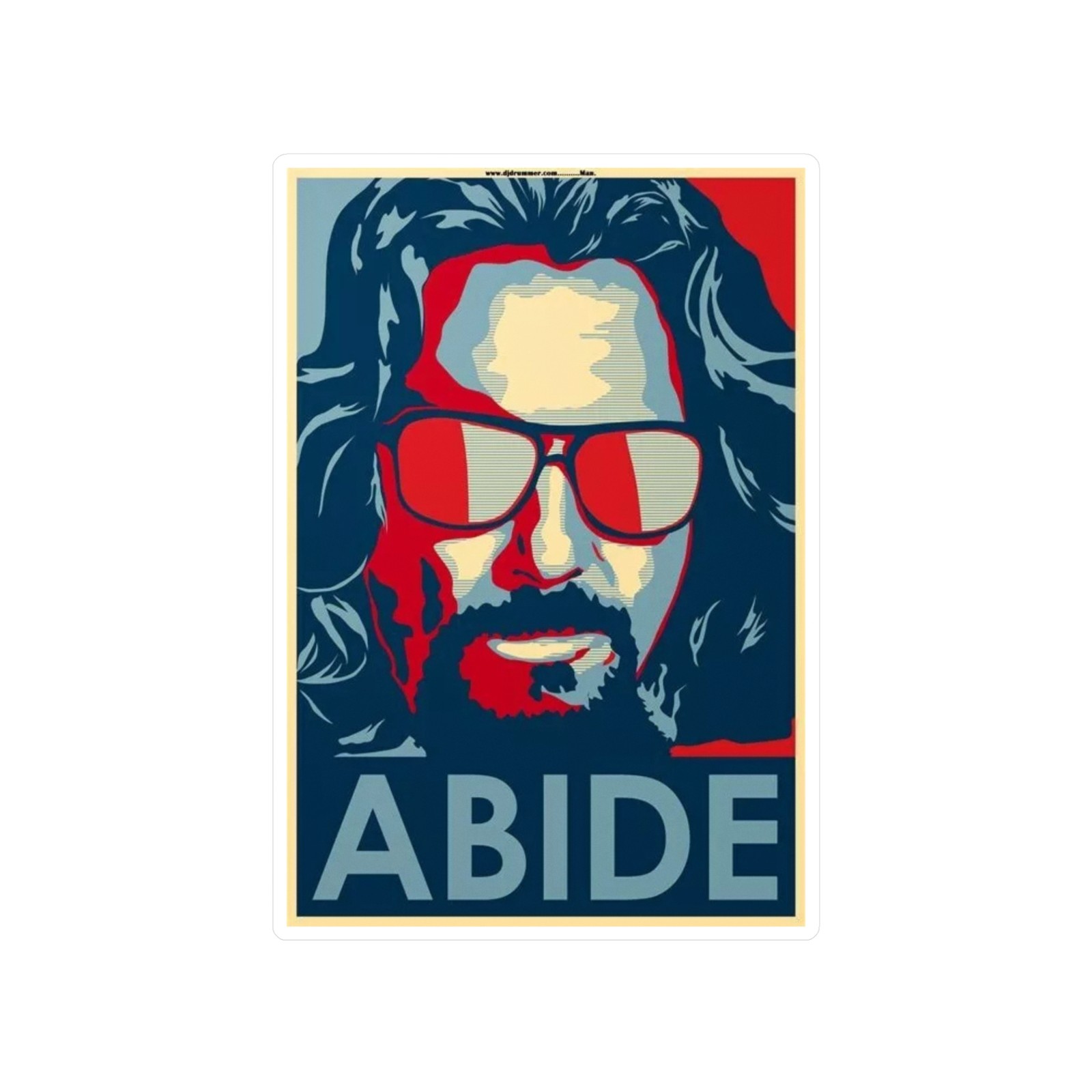The big lebowski sticker Abide, Cool Wall Sticker, Stylish Home Decor