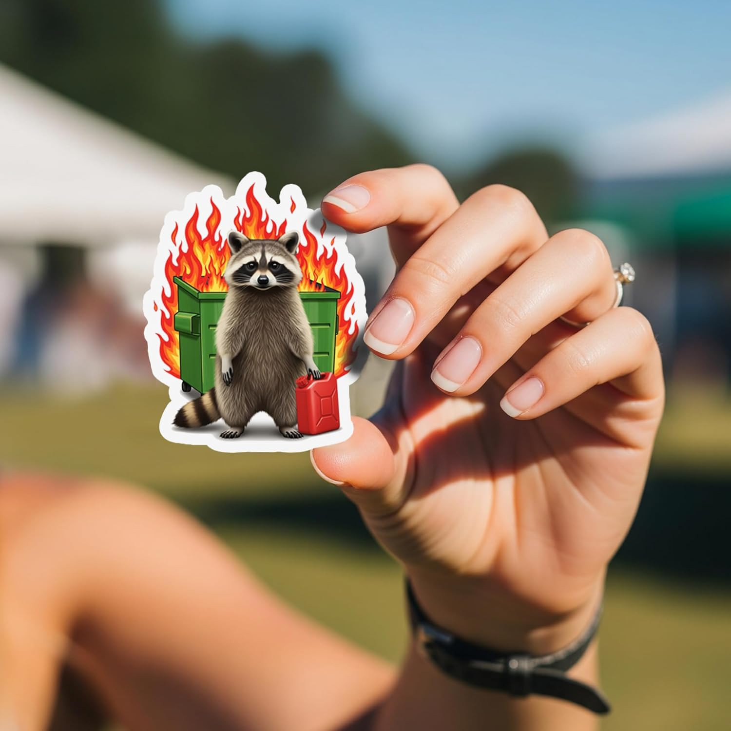 20 PCS Funny Raccoon Stickers Pack Trash Panda Meme Sarcastic Quotes Waterproof