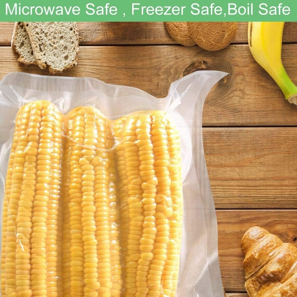 4Pack (Total 200Feet) 11×50 Rolls Vacuum Sealer Bags Rolls with BPA Free,Heavy