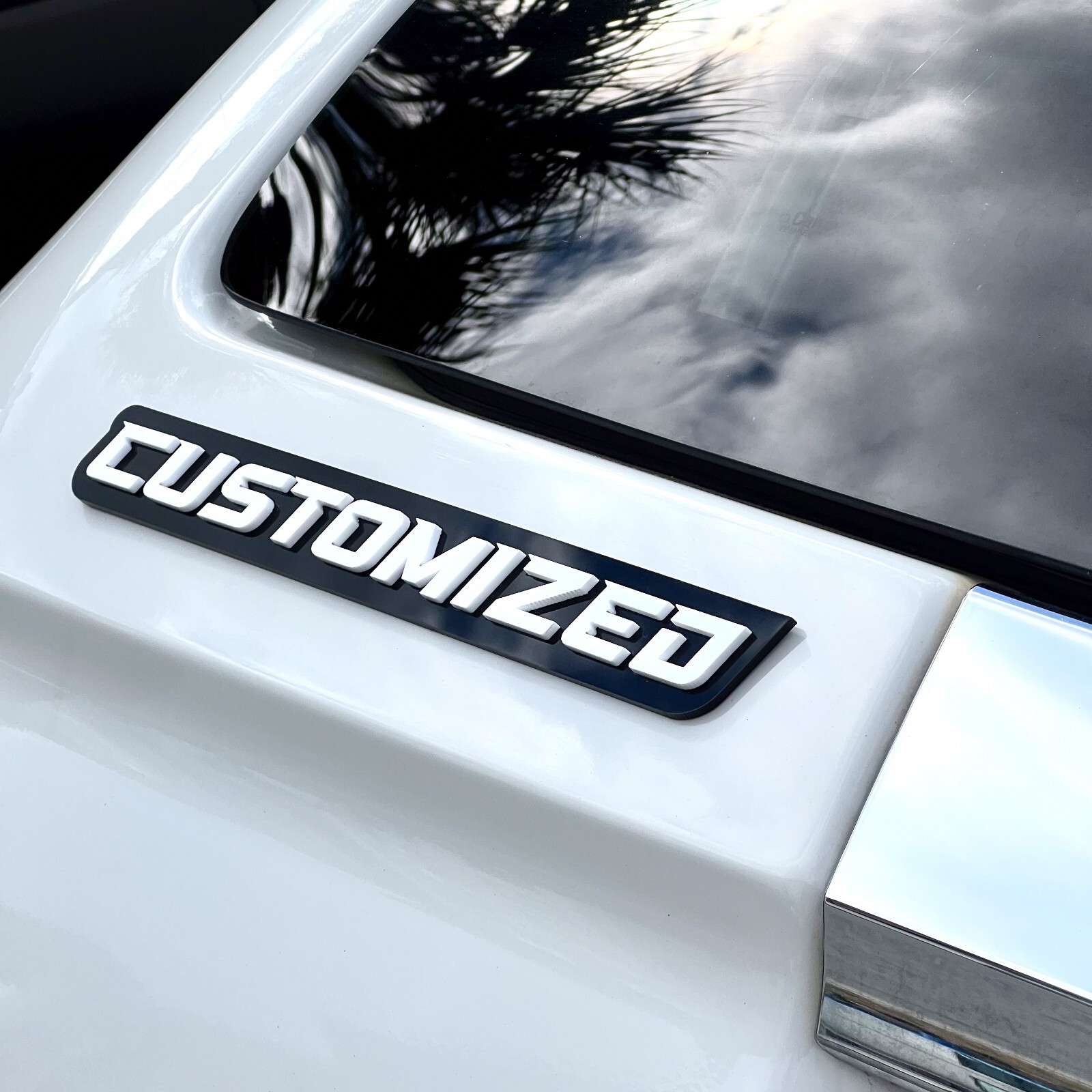 Custom Car Emblem Badge MULTI COLOR Customized Text Names