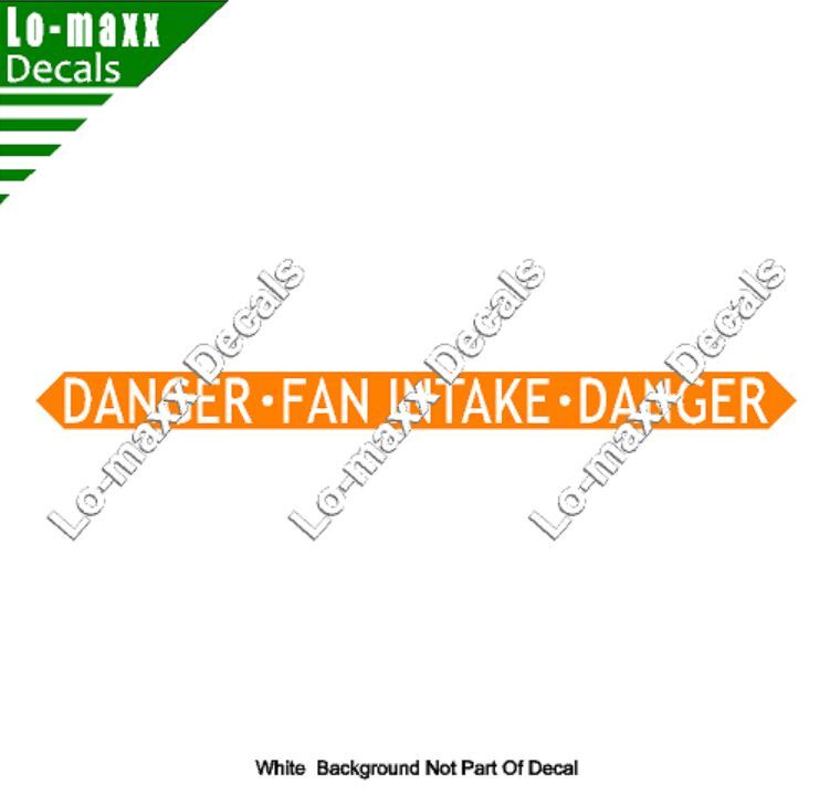 Danger Fan Intake Fighter Jet Militarily Aircraft Insignia Die Cut Vinyl Decal