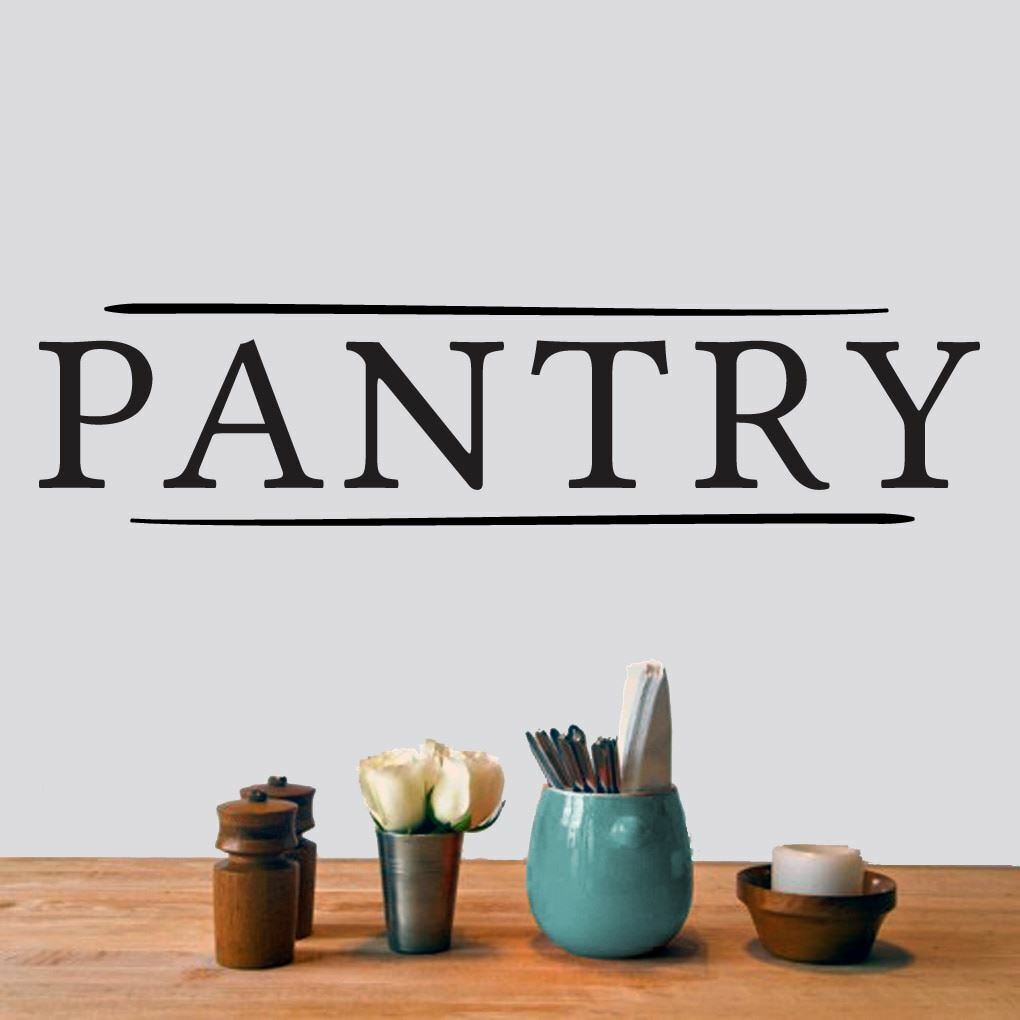 Pantry Wall Decal – Kitchen, Storage, Labels. Vinyl Sticker, Removable Decal