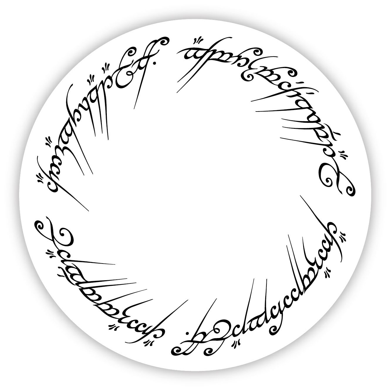LORD of the RINGS Vinyl Sticker Decal * SIZES* Bumper Car Bar WALL