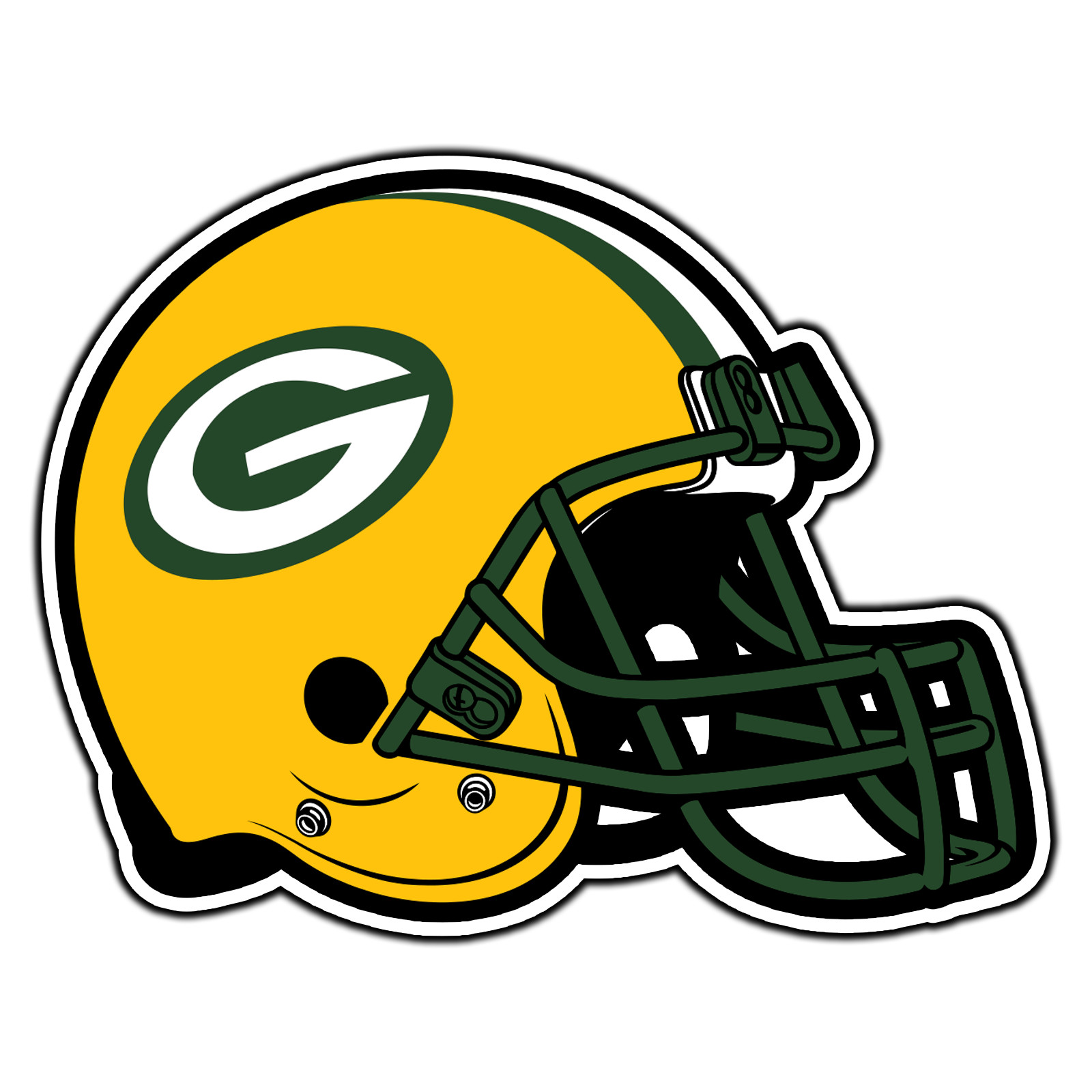 #3319 Green Bay Packers Helmet Logo #4 Football Sticker Waterproof Vinyl Decal