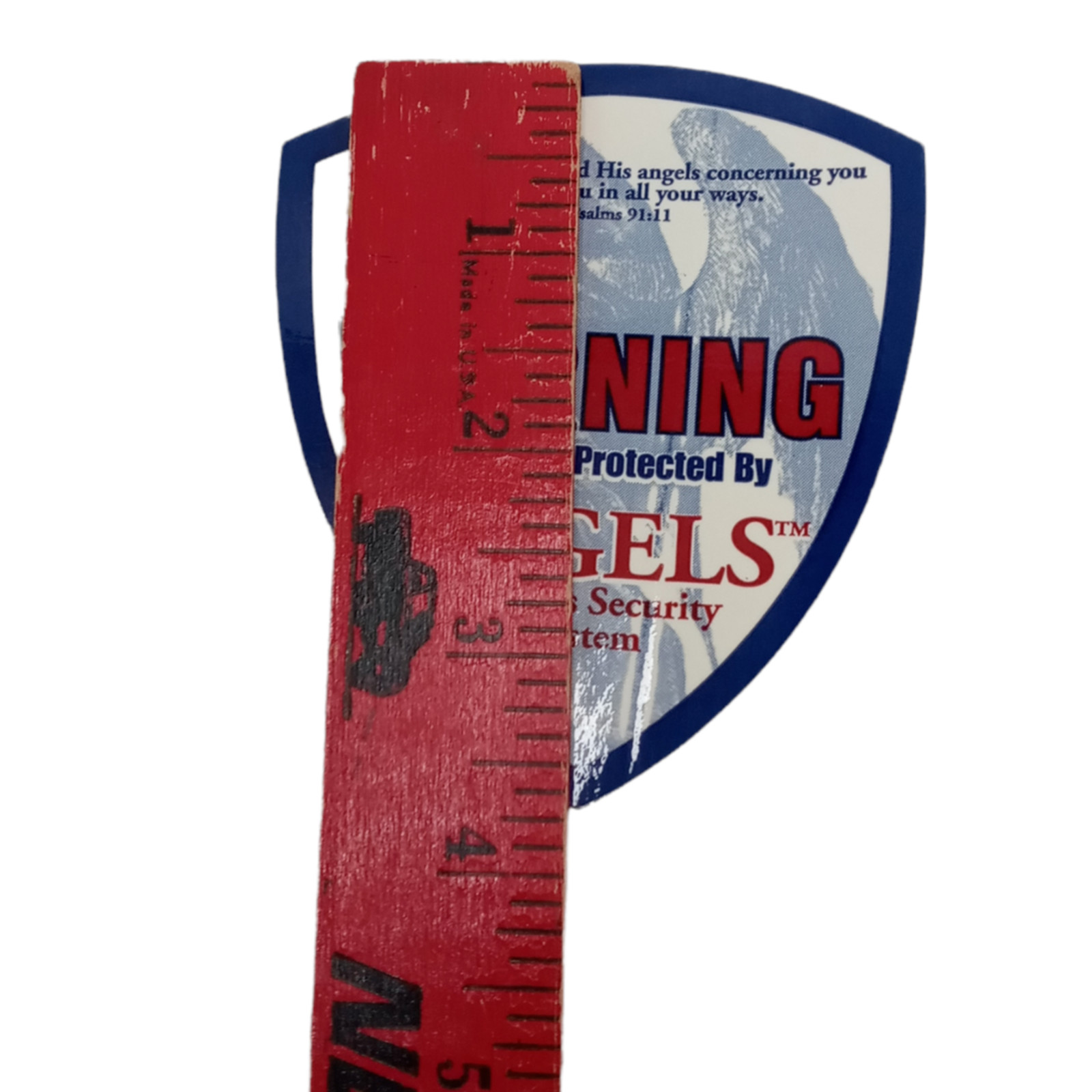 Warning This Property Protected by Angels Wireless Security System Psalms 91:11