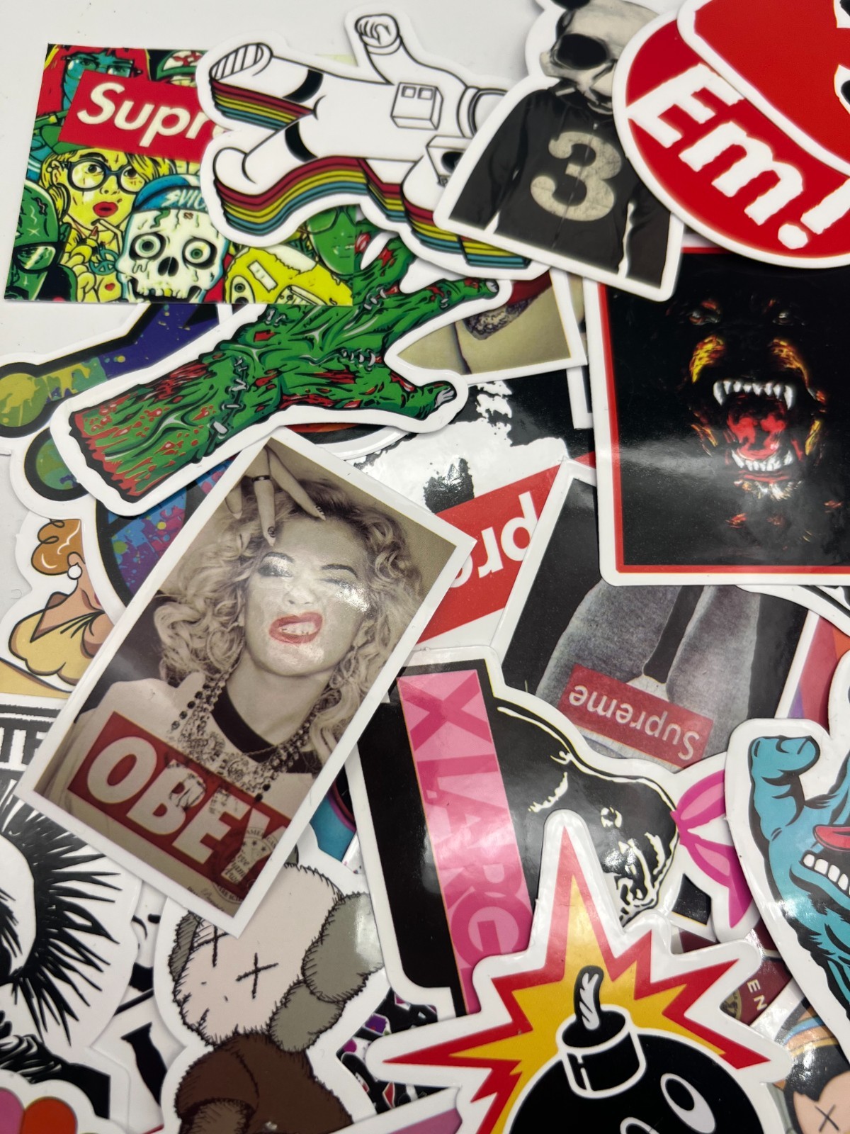100 Piece Skateboard Stickers Decals Set for Kids Adults, Waterproof Stickers