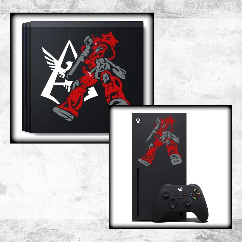 Gundam Char Zaku Vinyl Decal Sticker (Anime Mecha Car Laptop PC Tower Decor)
