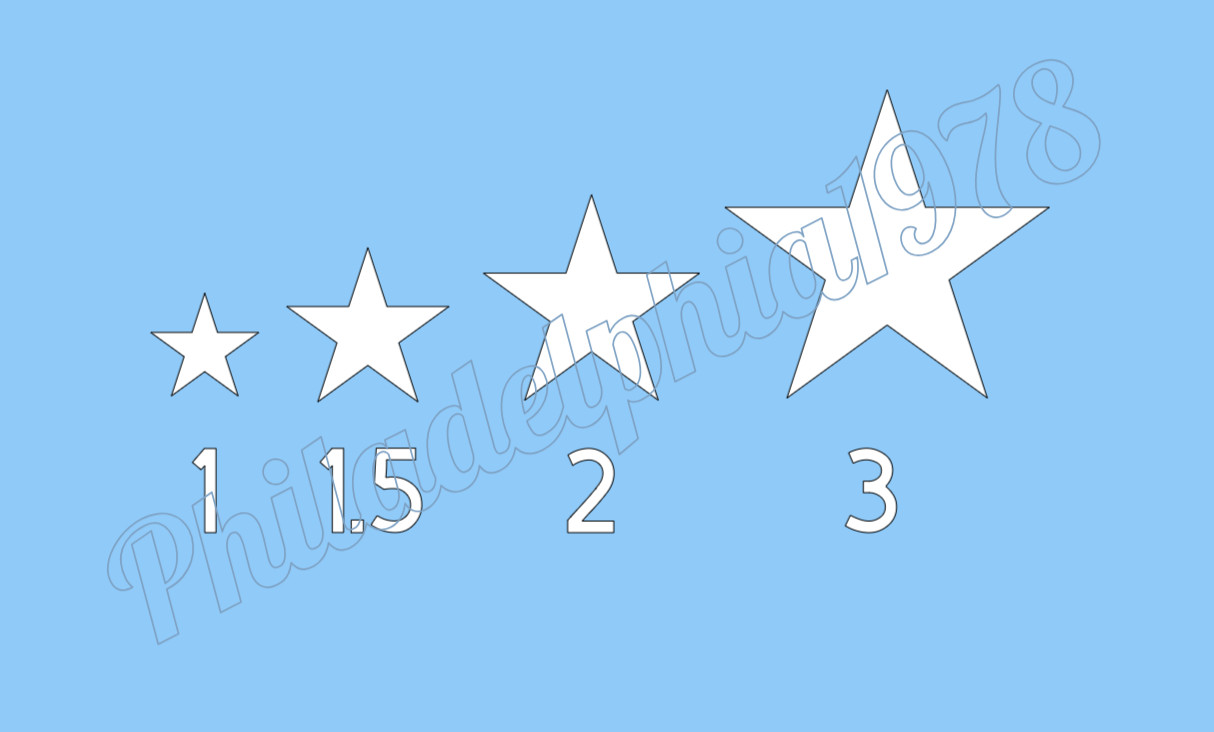 Stars Pick your size/color! Permanent die cut vinyl decals car/atv/laptop #156