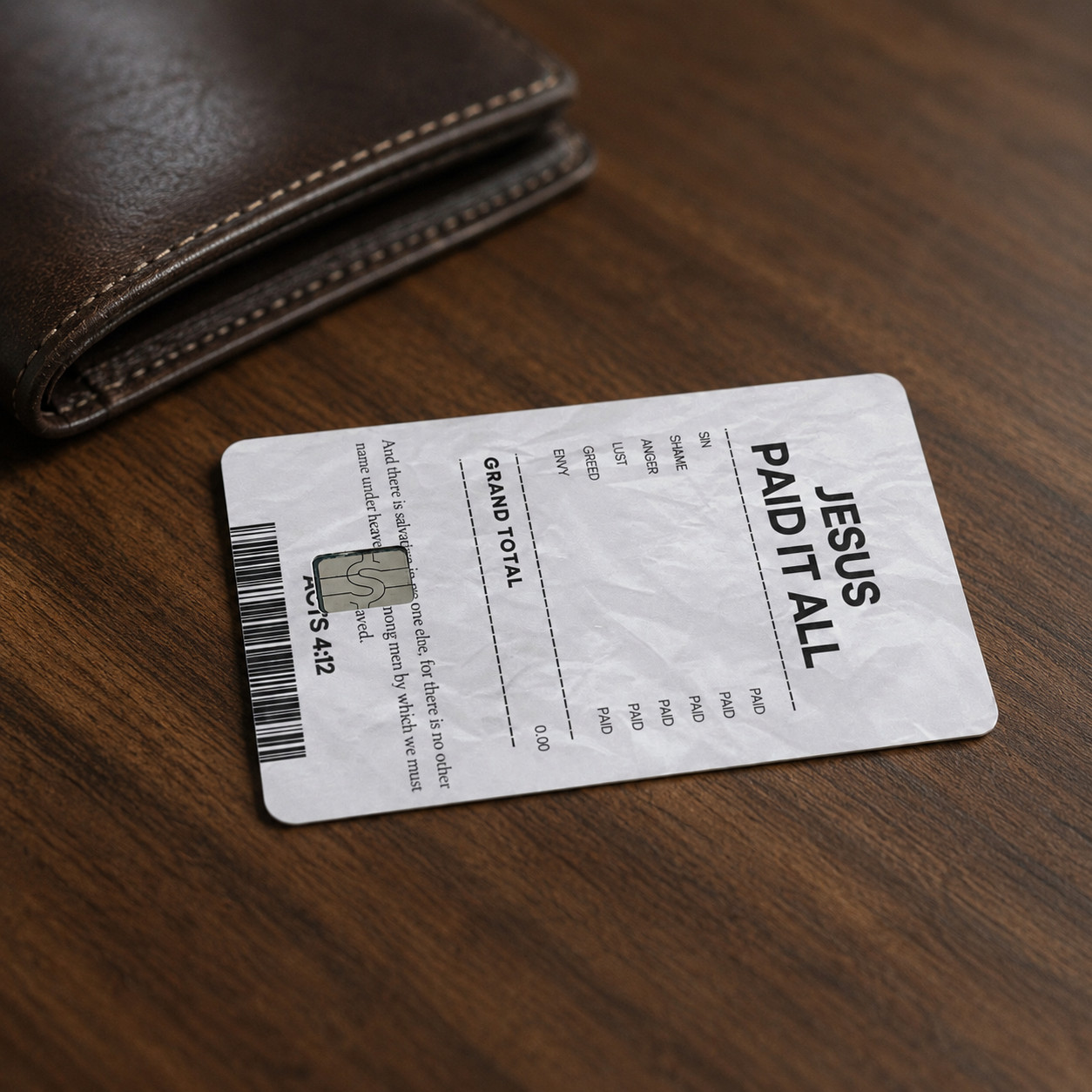 Jesus Receipt Credit Debit Card Skin Cover Sticker Chip Christian Decal – 2 Pack