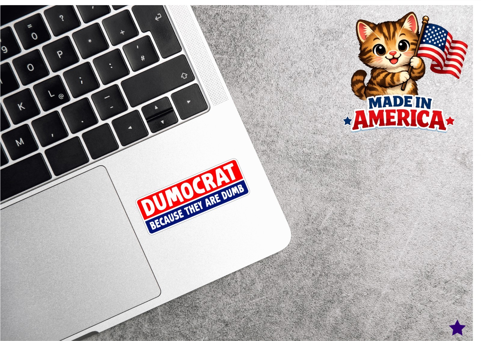 Dumocrats Decal Sticker President Trump Nickname Liberals MAGA Funny Political