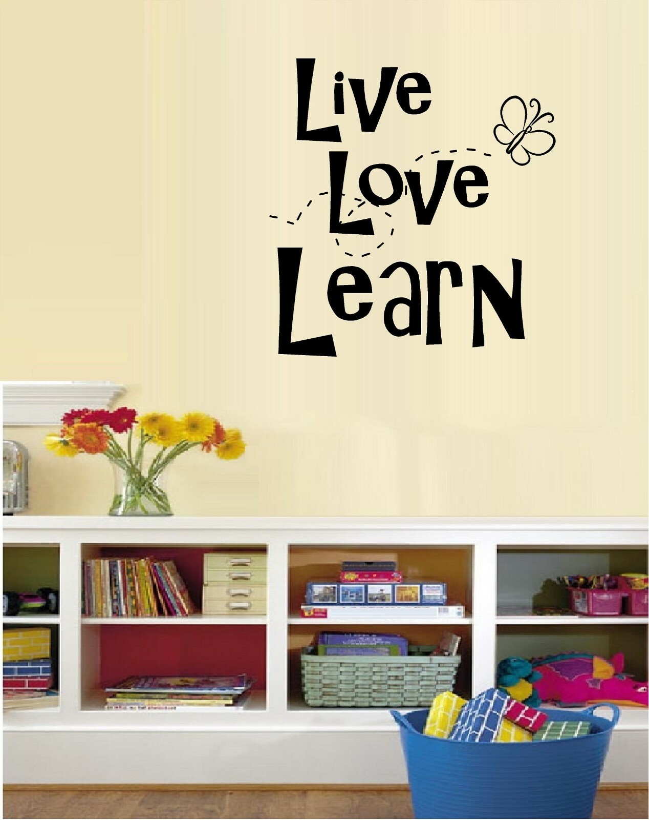 Live, Love, Learn Vinyl Decal Home Décor 12" x 12"