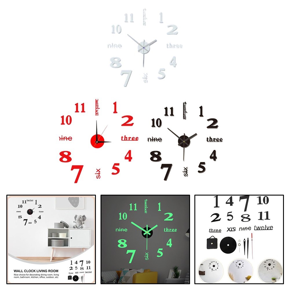 Home Decoration Living Room Clocks Tiles Waterproof Japanese Technology