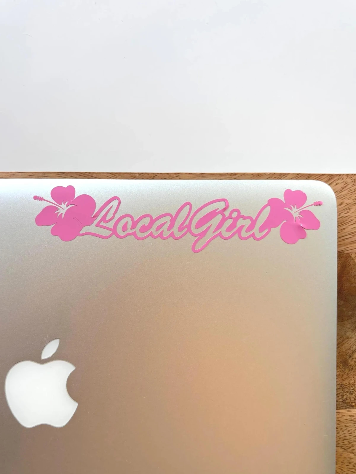 Pink Local Girl 6" Hibiscus Hawaii Island Vinyl Car Truck Window Decal Sticker