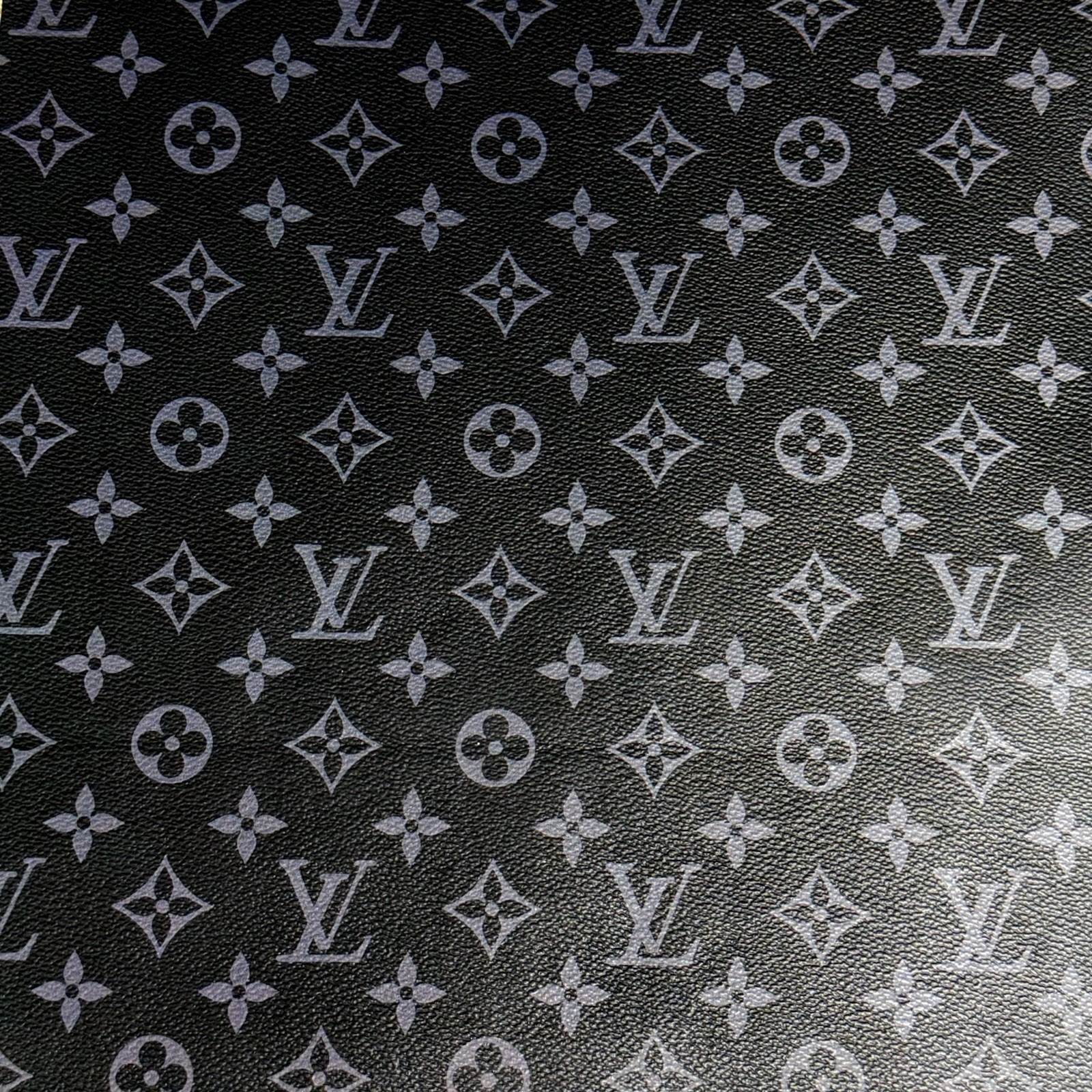 LV Gray Monogram Vinyl for Crafting Classic Size piece 12" X 12"