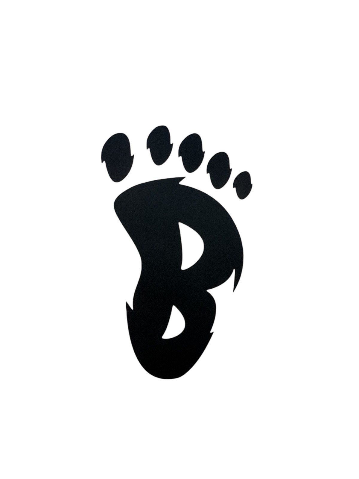Bigfoot foot decal vinyl decal for cars trucks laptop most smooth surfaces