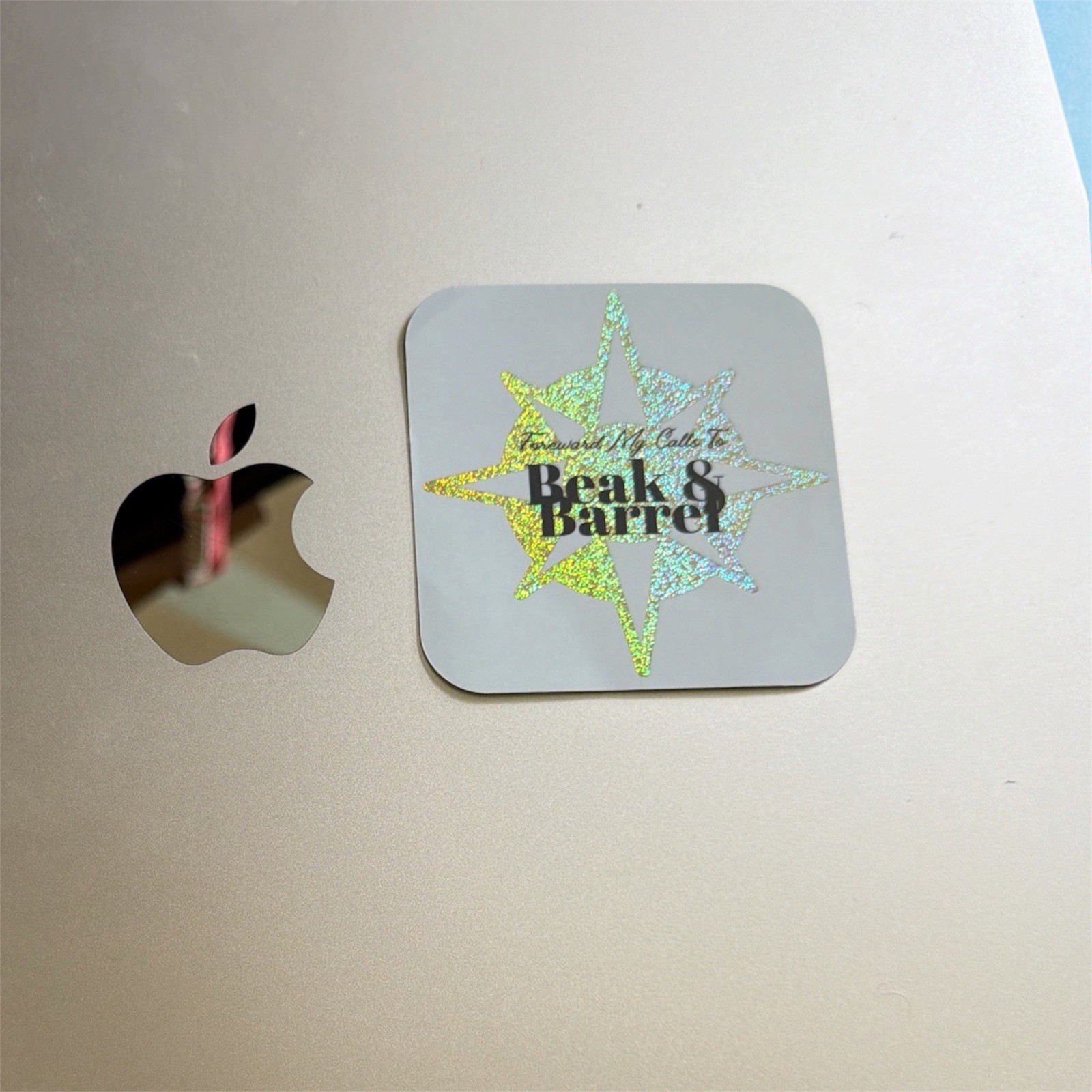 3×3 Beak & Barrel 3×3 Holographic Sticker Club Homemade FAST SHIP FREE SHIP
