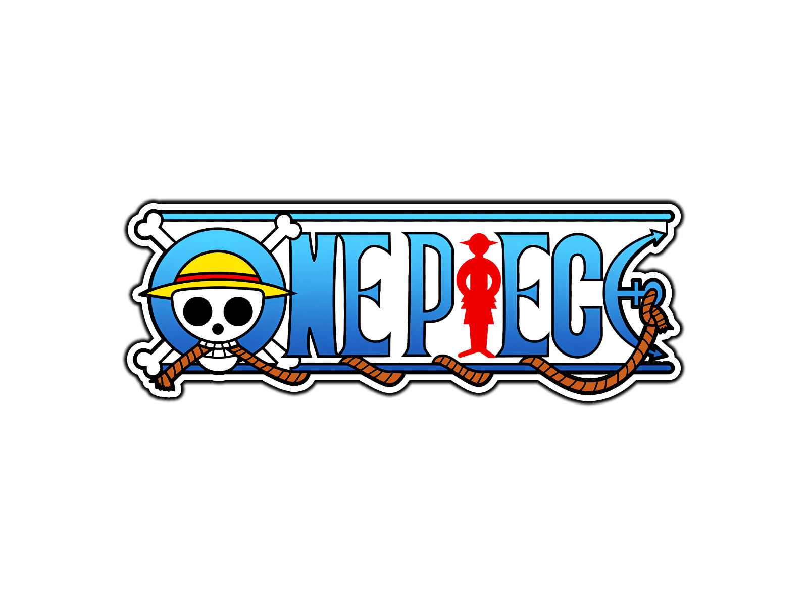 #0758 One Piece Logo Waterproof Vinyl Sticker Decal Die-Cut