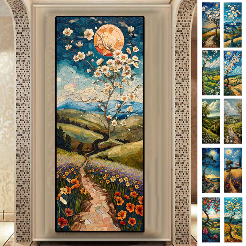 Door Sticker Wallpaper Murals Abstract Self-adhesive Waterproof Elevator Paper