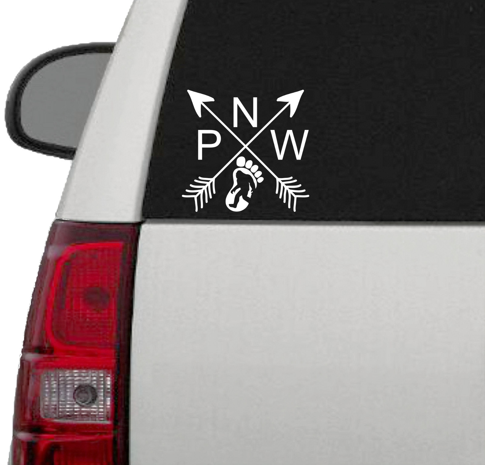 Pacific NW Bigfoot Vinyl Decal Sticker Car Truck SUV Window Bumper Wall Tablet
