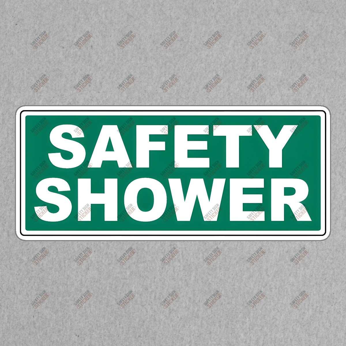 OSHA Compliant Safety Shower Sticker Workplace Safety Signage #478818