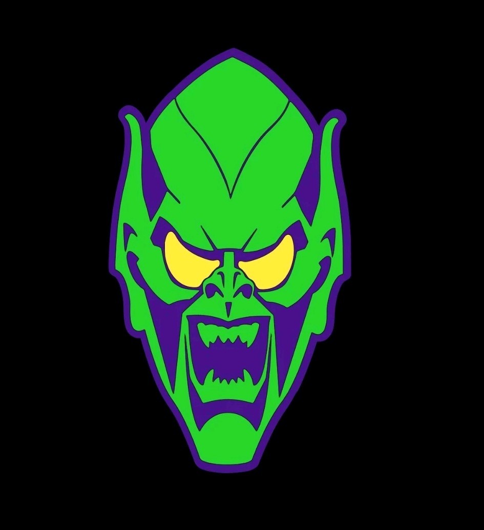 MARVEL SPIDER-MAN GREEN GOBLIN Custom Vinyl Sticker Norman Osbourne 3×5.5 Inch!