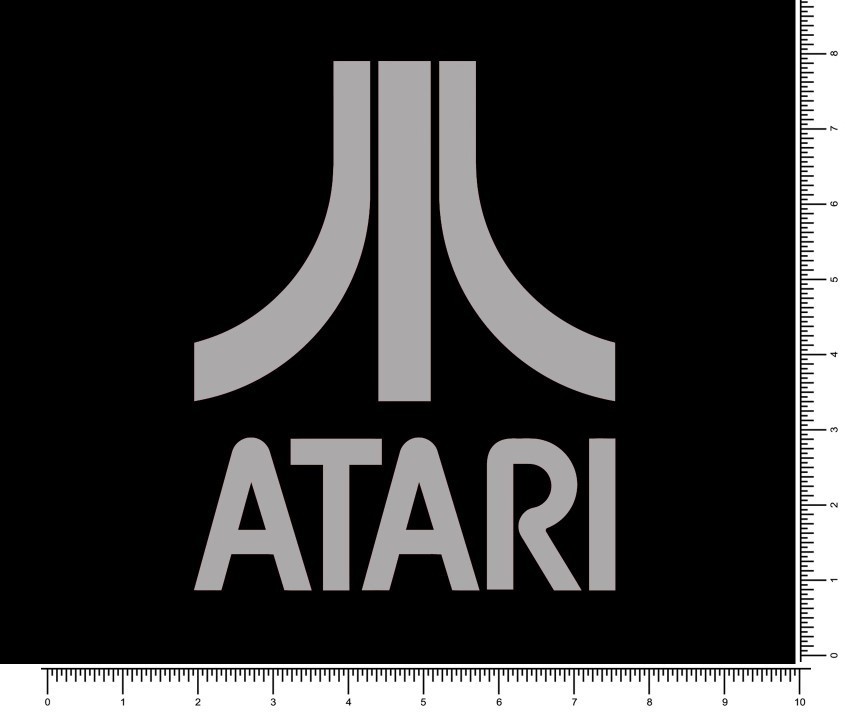 Atari Die Cut Logo Sticker 7" x 5.6" Vinyl Outdoor Video Game Decals