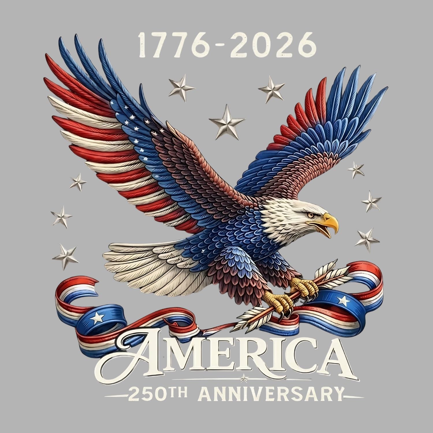 2Pcs 250th Anniversary USA Car Decal Sticker, America 250 Merchandise Vinyl Deca