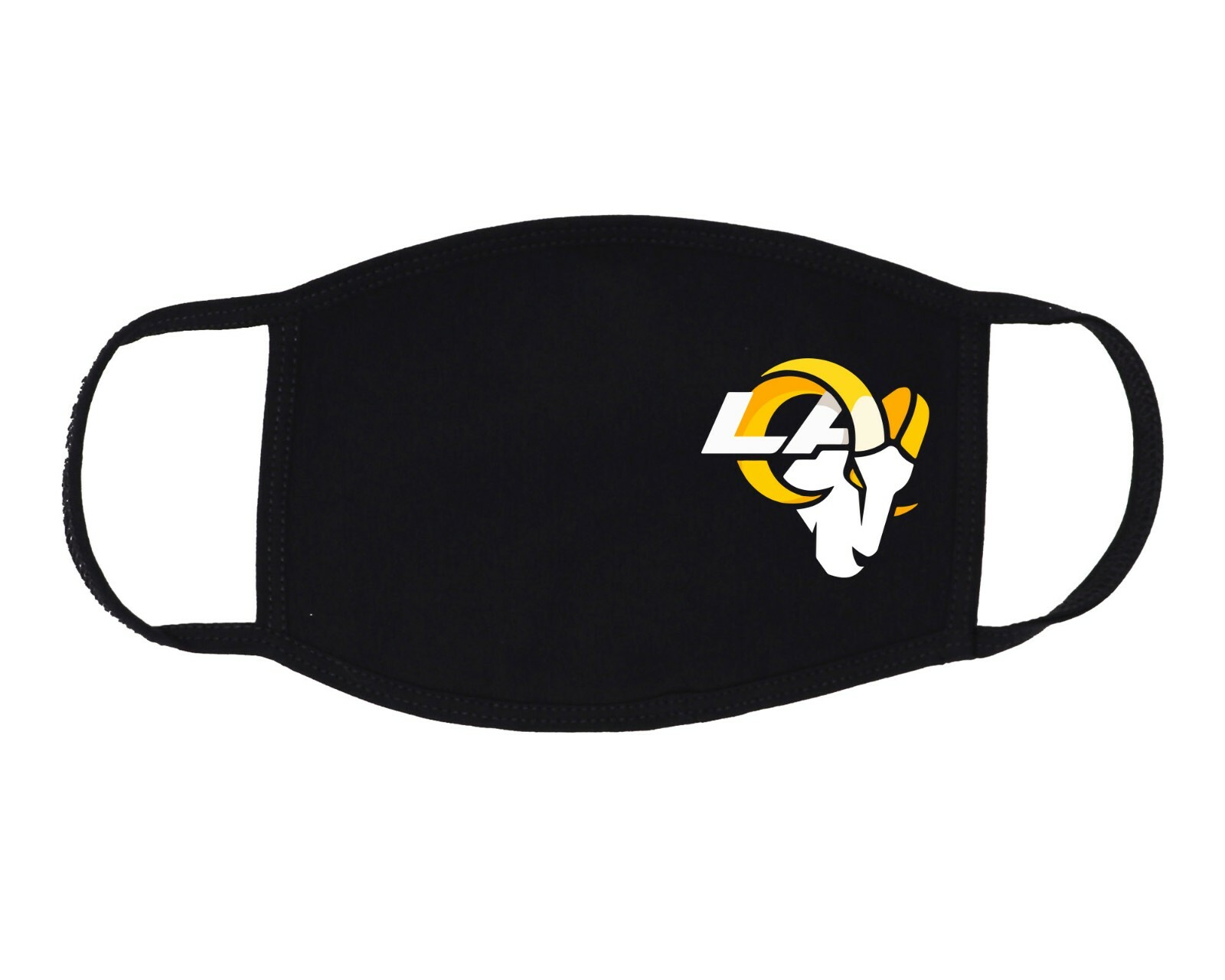3PK LA Rams Face Mask Unisex One Size Comfy Breathable Cotton Spandex Cloth Mask