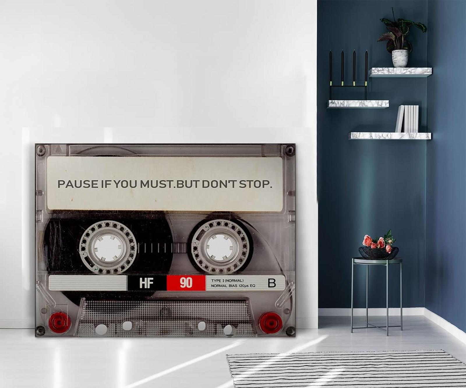 Pop Art Wall Decor Pause If You Must Motivational Canvas Wall Art HD Inspirat…