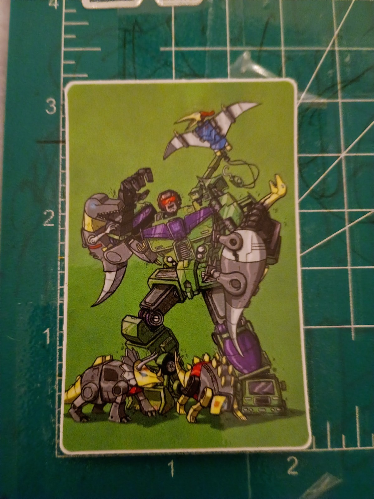 TRANSFORMERS X DEVESTATOR VS DINOBOTS X VYNIL STICKER
