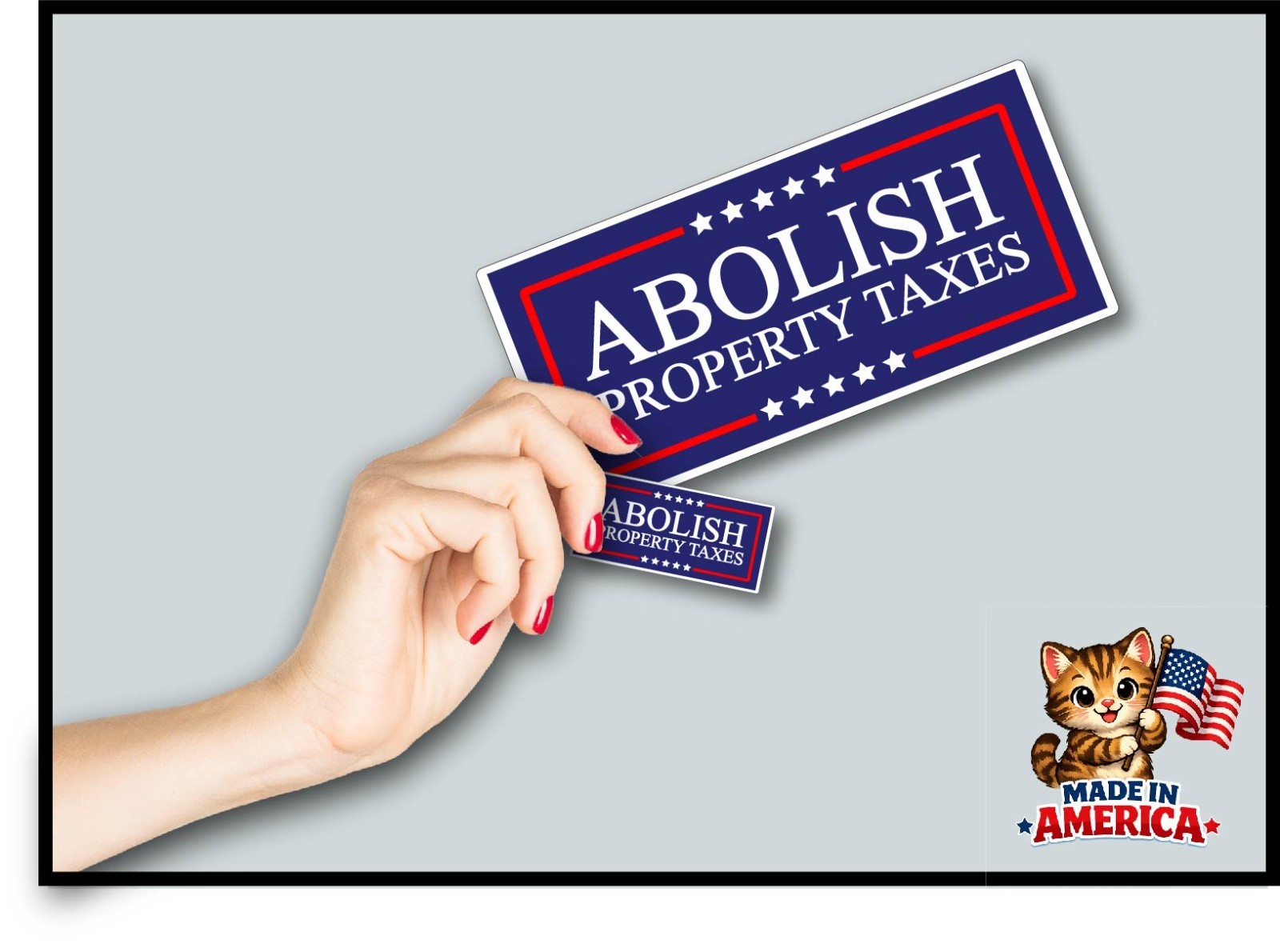 Abolish Property Taxes Decal Sticker State Govt Theft Stop Taxation Protest End