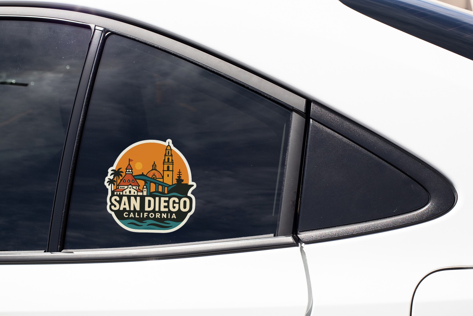 San Diego California Sticker Decal Vinyl Die-Cut City Skyline Landmark Design