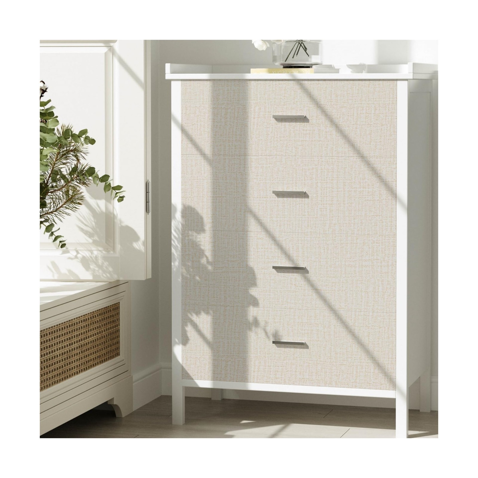TANONE Contact Paper Peel and Stick (15.8 in X 118 in), Grasscloth Wallpaper …
