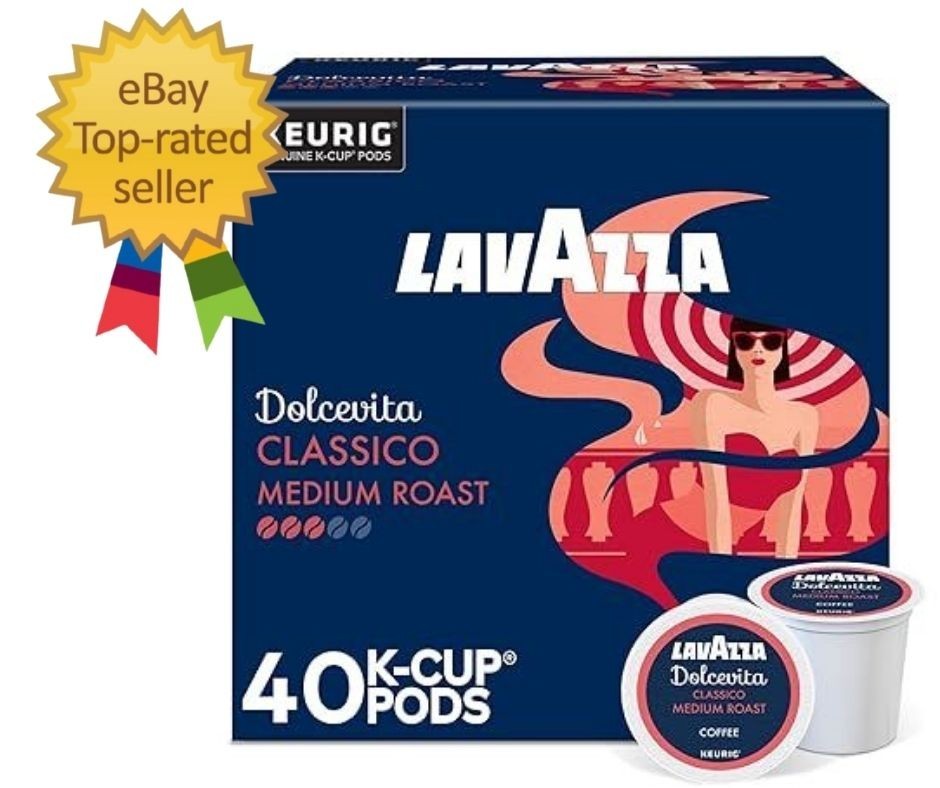 Dolcevita Classico, Single-Serve Keurig K-Cup Pods, Medium Roast Coffee, 40-Coun