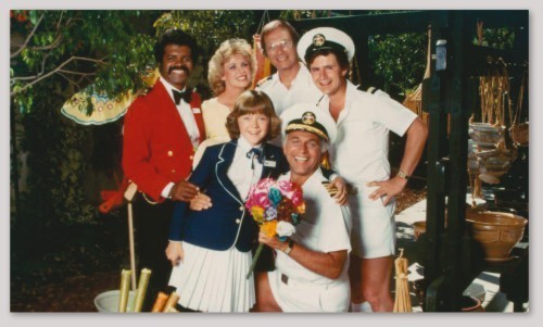 THE LOVE BOAT *NEW* Glossy Rectangle Sticker Measures 5.25" x 3.06"