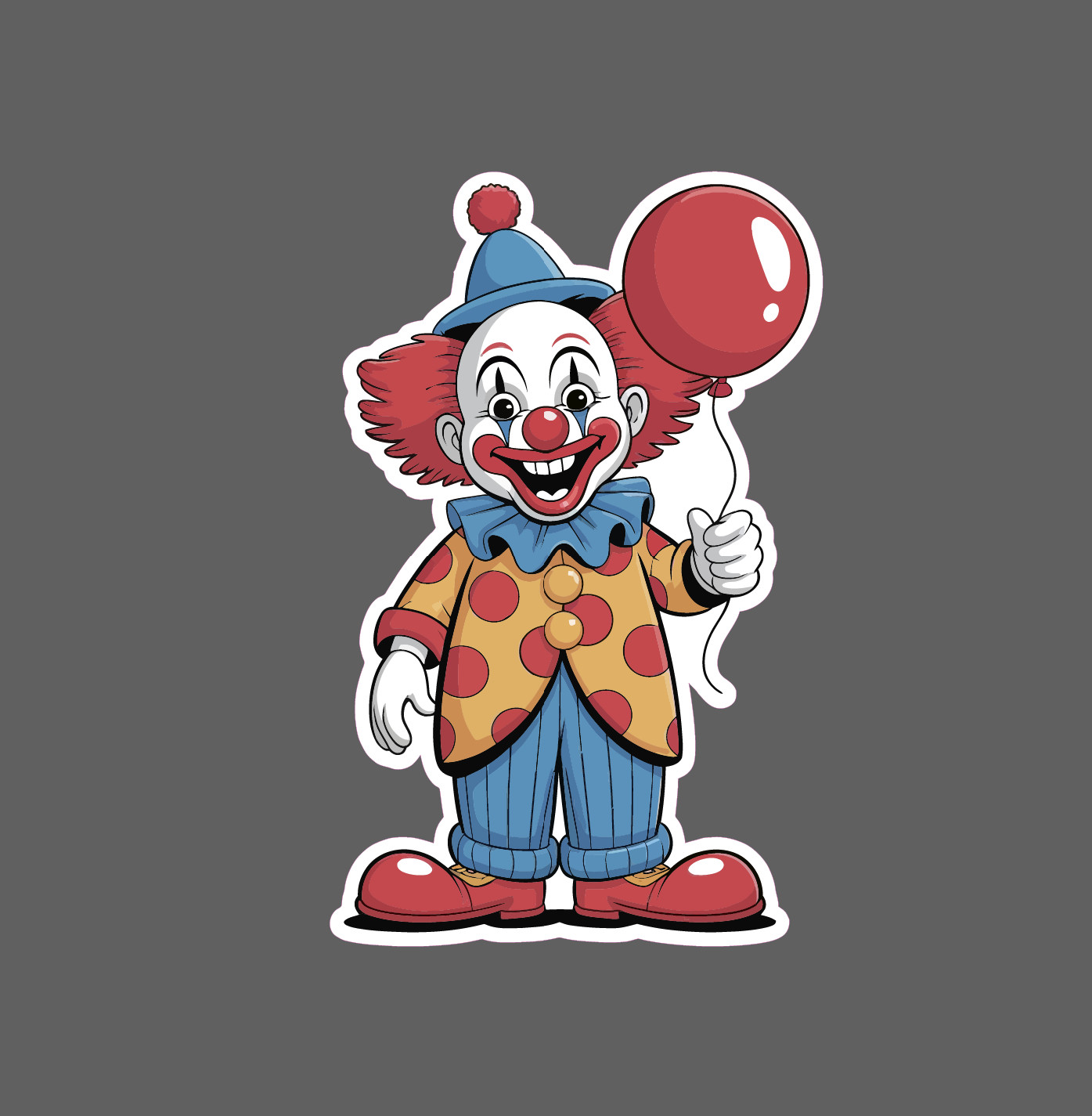 Clown Sticker Waterproof Decal Cartoon Horry Scary Movie Party Funny Gift NEW